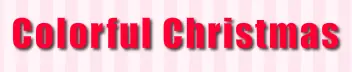 Colorful Christmas logo