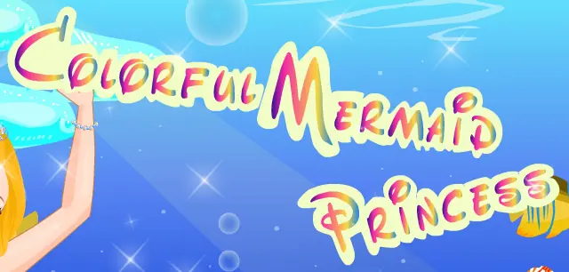 Colorful Mermaid Princess logo