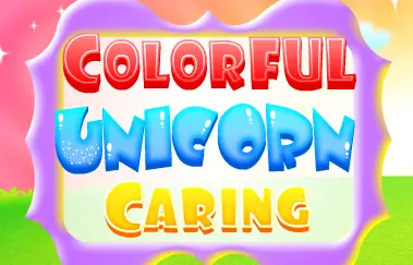 Colorful Unicorn Caring logo