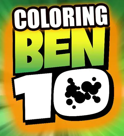 Coloring Ben 10 logo