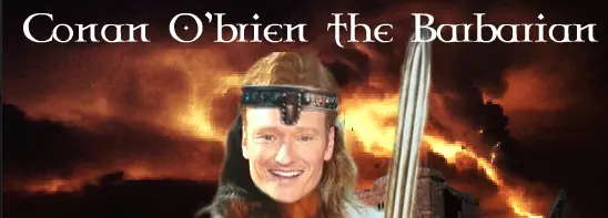 Conan O'brien the Barbarian logo