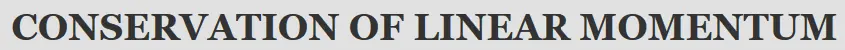 Conservation of Linear Momentum logo