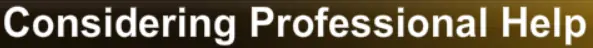 Considering Professional Help logo
