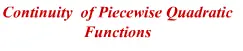 Continuity of piecewise quadratic functions logo