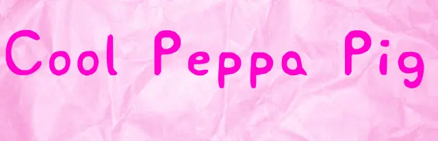 Cool Peppa Pig logo