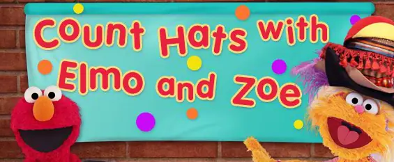 Count Hats with Elmo and Zoe logo