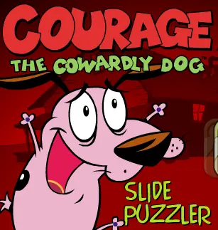Courage the Cowardly Dog: Slide Puzzler logo