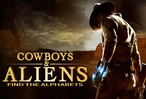 Cowboys and Aliens - Find the Alphabets logo