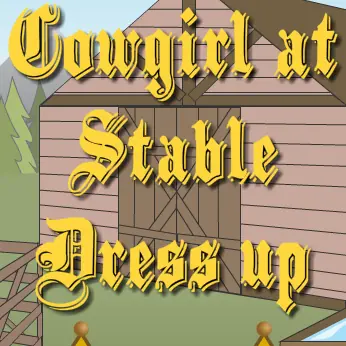 Cowgirl at Stable Dress up logo
