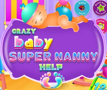 Crazy Baby Super Nanny Help logo