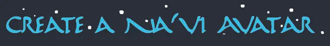 Create a Na'vi Avatar logo