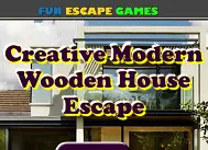 Creative Modern Wooden House Escape logo