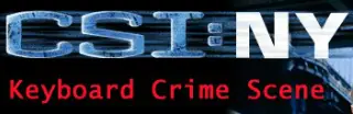 CSI:NY Keyboard Crime Scene logo