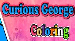 Curious George Coloring logo