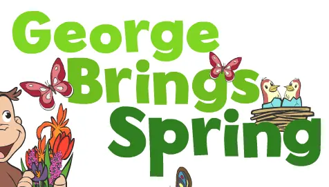 Curious George: George Brings Spring logo