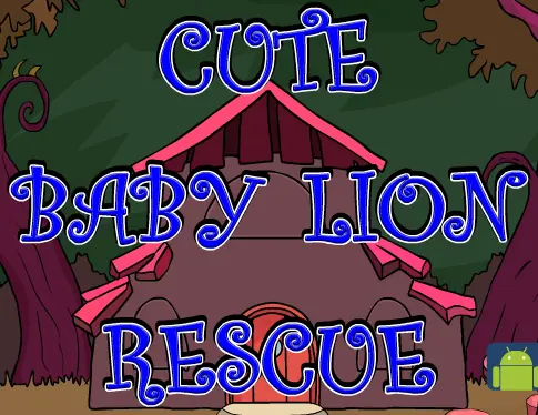 Cute Baby Lion Rescue logo