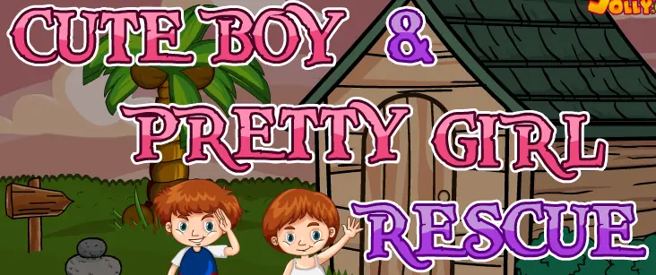 Cute Boy and Pretty Girl Rescue logo
