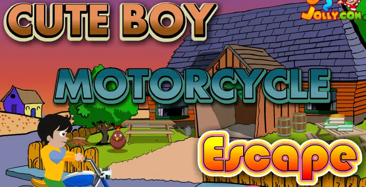 Cute Boy Motorcycle Escape logo