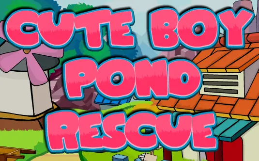 Cute Boy Pond Rescue logo