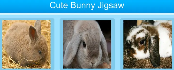 Cute Bunny Jigsaw logo