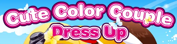 Cute Color Couple Dress Up logo