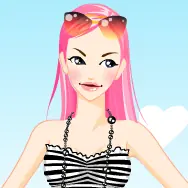 Cute French Girl Dressup logo