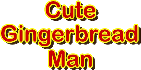 Cute Gingerbread Man logo