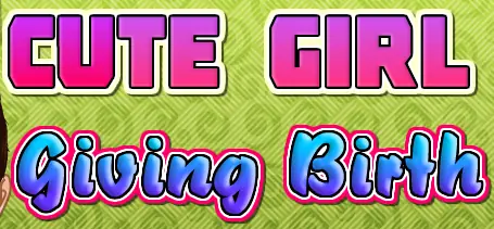 Cute Girl Giving Birth logo