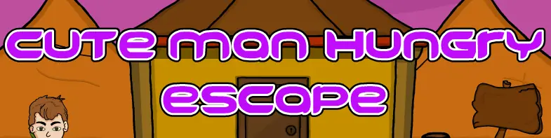 Cute Man Hungry Escape logo