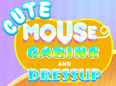 Cute Mouse Caring And Dressup logo