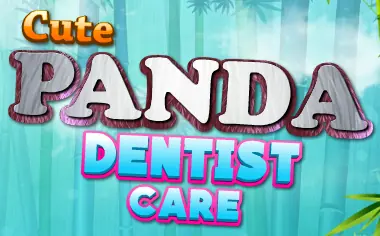 Cute Panda Dentist Care logo