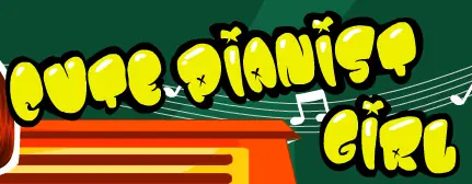 Cute Pianist Girl logo