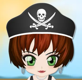 Cute Pirate Girl logo