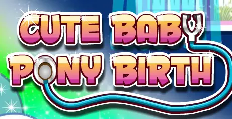 Cute Pony Baby Birth logo