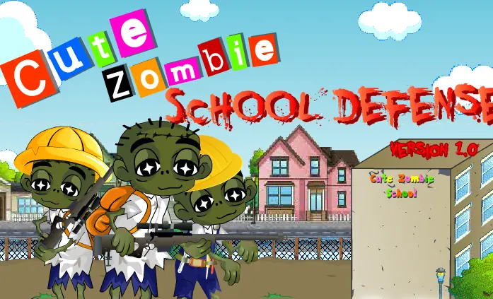 Cute Zombie School Defense logo