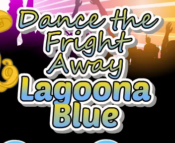 Dance the Fright Away Lagoona Blue logo