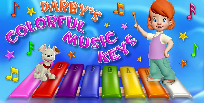 Darby's Colorful Music Keys logo