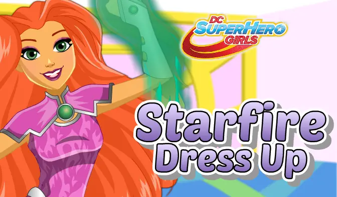 DC Superhero Girls Starfire Dress Up logo