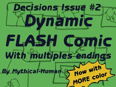 Decisions issue #2: Dynamic FLASH Comic With multiples endings logo