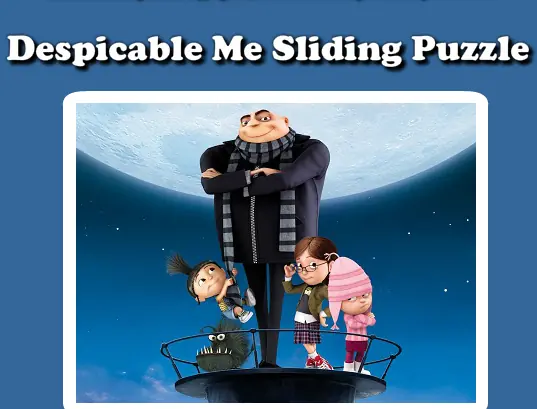 Despicable Me Sliding Puzzle logo