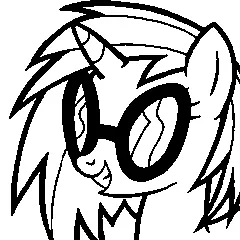 Dibujo de Vinyl Scratch logo