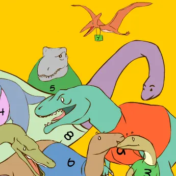 Dinosaur 1-10 logo