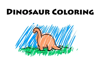 Dinosaur Coloring logo