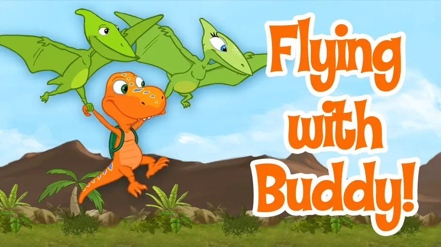 Dinosaur Train Flying with Buddy! logo