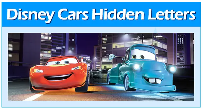 Disney Cars Hidden Letters logo