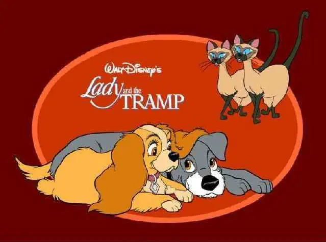 Disney Lady And Tramp Puzzle Greeting Ecard Game 1 logo
