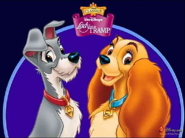 Disney Lady And Tramp Puzzle Greeting Ecard Game 4 logo