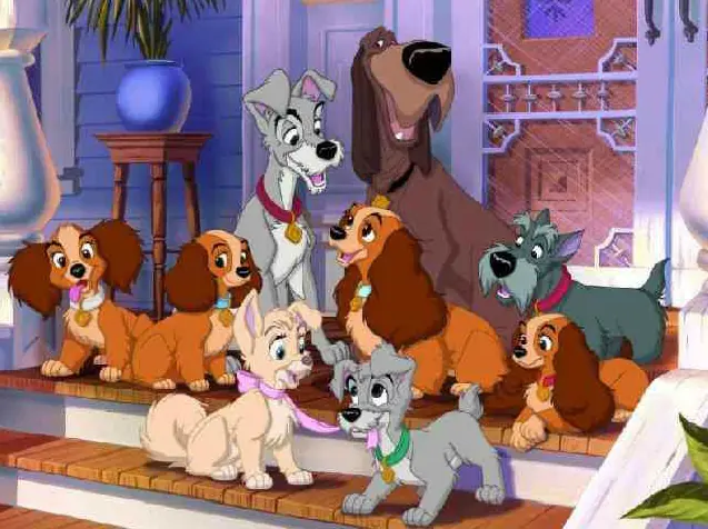 Disney Lady And Tramp Puzzle Greeting Ecard Game 6 logo