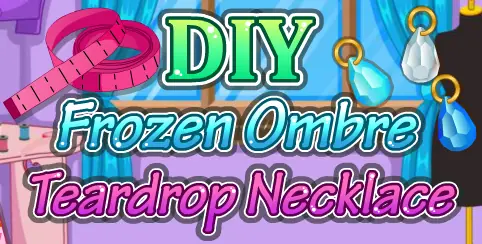 DIY Frozen Ombre Teardrop Necklace logo