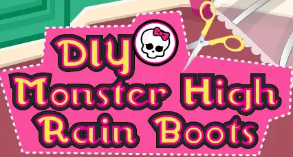 DIY Monster High Rain Boots logo